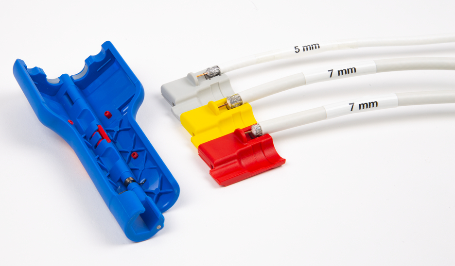 Coax-Stripper No 1 F Plus - geschikt voor F-draaistekkers | voor het strippen en afwikkelen van coaxkabels incl. afwikkelhulp