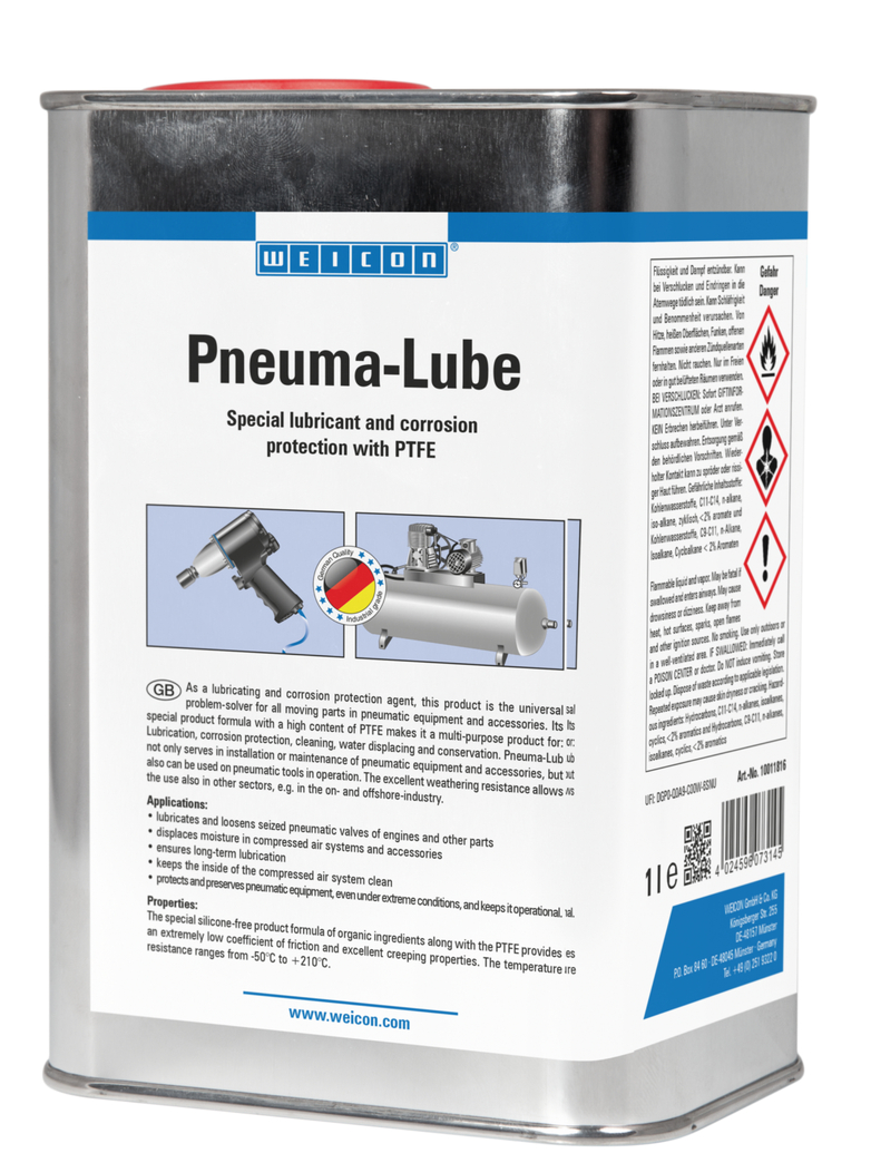 Pneuma-Lube | Smeermiddel met PTFE voor pneumatisch gereedschap