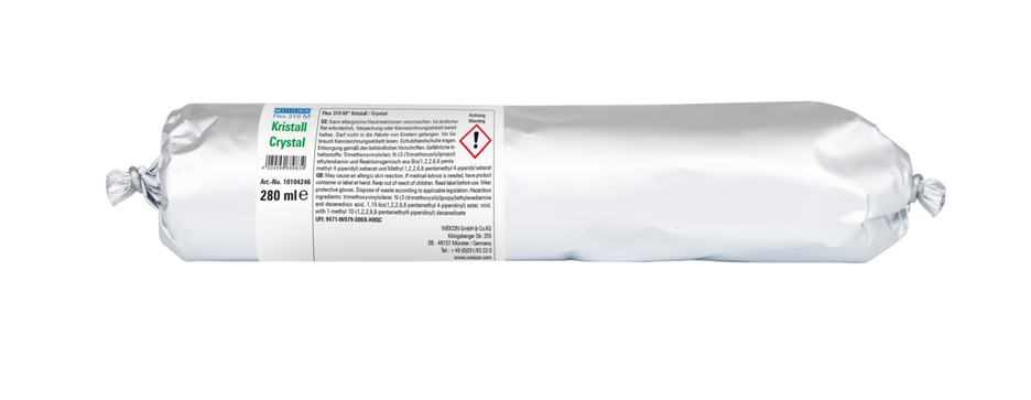 Flex 310 M® Kristal | Elastische MS lijm op polymeerbasis in persverpakking voor werken zonder vermoeidheid