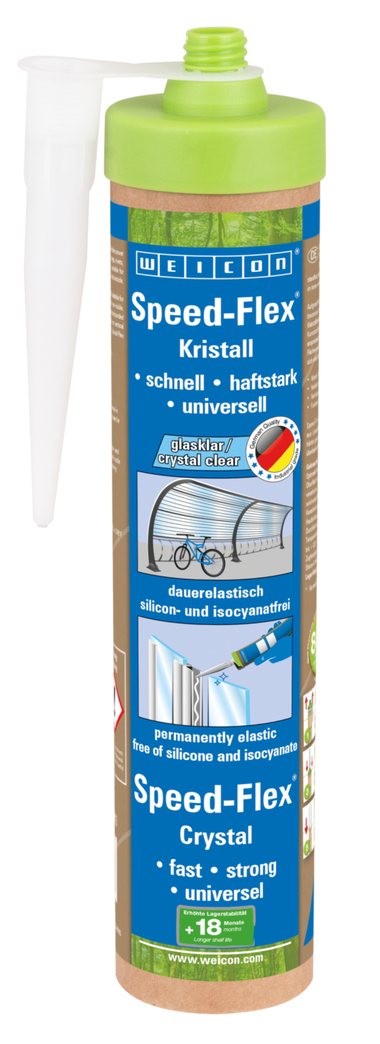 Speed-Flex® Kristal | Lijm en afdichtmiddel voor glasheldere verlijming op MS-polymeerbasis