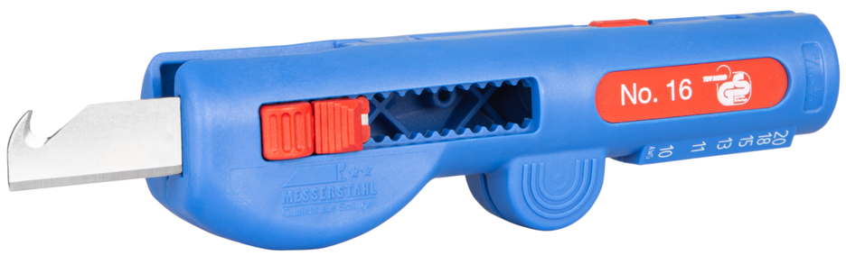 Quadro-Stripper No.16 | Multifunctionele stripper | werkgebied strippen 0,5 - 6,0 mm² | strippen 8 - 13 mm Ø Quadro-Stripper No.16 | Multifunctionele stripper | werkgebied strippen 0,5 - 6,0 mm² | strippen 8 - 13 mm Ø