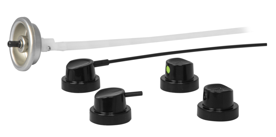 Spuit-set met 4 spuitkoppen | 4-delige sproeikopset met ventiel Spuit-set met 4 spuitkoppen | 4-delige sproeikopset met ventiel