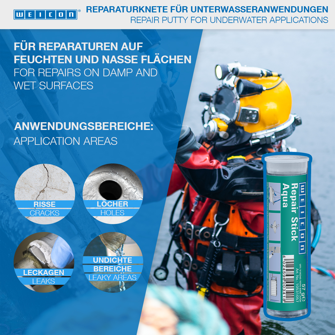 Repair-Stick Aqua | Reparatieklei voor onderwatertoepassingen