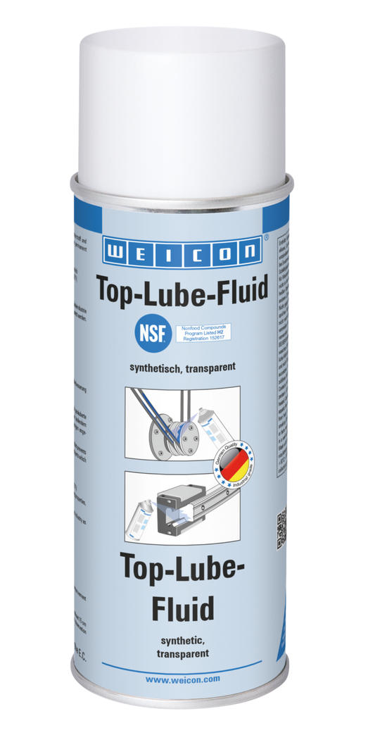 Top-Lub-Fluid | Synthetisch klevend smeermiddel voor de voedingsindustrie NSF H2 Top-Lub-Fluid | Synthetisch klevend smeermiddel voor de voedingsindustrie NSF H2