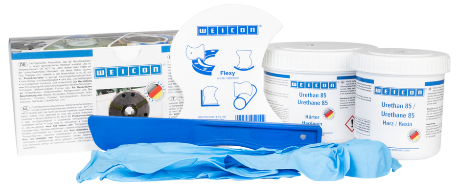 Urethaan 85 | Pasteuze polyurea reparatie- en coatingmassa, werkverpakking Urethaan 85 | Pasteuze polyurea reparatie- en coatingmassa, werkverpakking