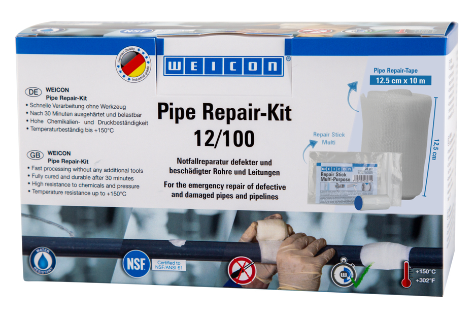 Pipe Repair-Kit | voor noodreparaties van beschadigde leidingen