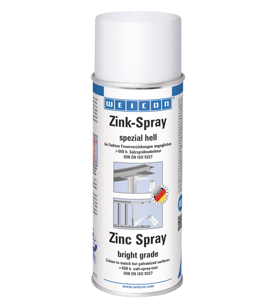 Zink Spray speciaal helder | Kathodische corrosiebescherming met goedkeuring voor de voedingssector Zink Spray speciaal helder | Kathodische corrosiebescherming met goedkeuring voor de voedingssector