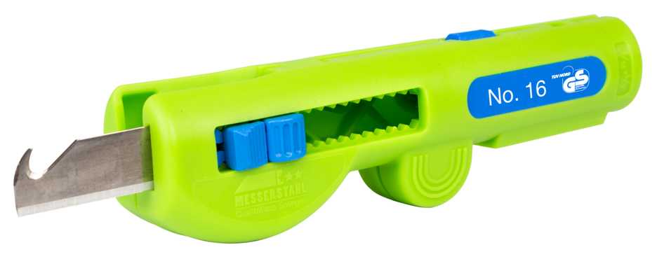 Quadro stripper No. 16 Green Line | Duurzaam afbijtgereedschap I Multifunctionele afbijtgereedschap I Werkbereik afbijt 0,5 - 6,0 mm² I Afbijt 8 - 13 mm Ø