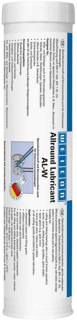 AL-W Hoogwaardig vet | speciaal smeermiddel ook voor onder water toepassingen