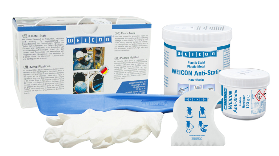 WEICON Anti-Static | Met mineralen gevuld epoxyharssysteem voor slijtagebescherming, antistatisch