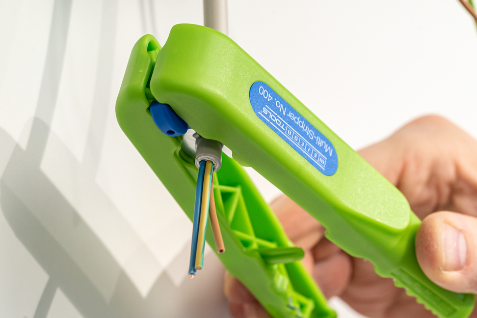 Multi-Stripper No. 400 Green Line | Duurzame stripper, multifunctionele stripper, werkbereik strippen 0,5 - 6,0 mm² / strippen 8 - 13 mm Ø