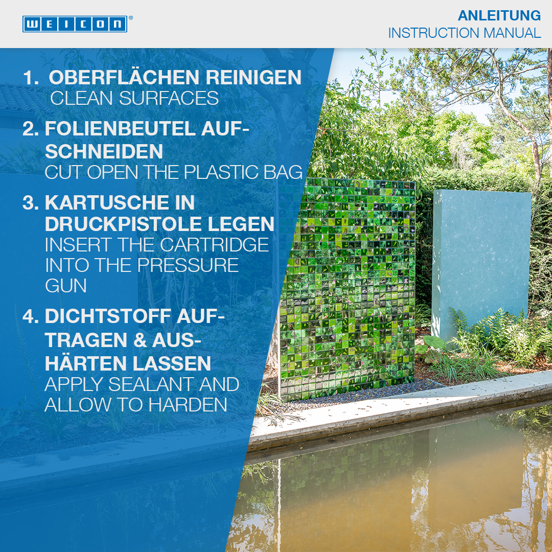 WEICON Natuursteenlijm | voor de installatie van natuursteen, steen en keramiek