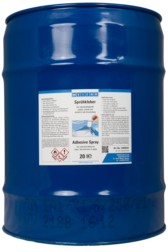 Spuitbare vloeibare werkstof | Contactlijm voor sterke en duurzame hechting voor verwerking in een geschikt spuitsysteem.