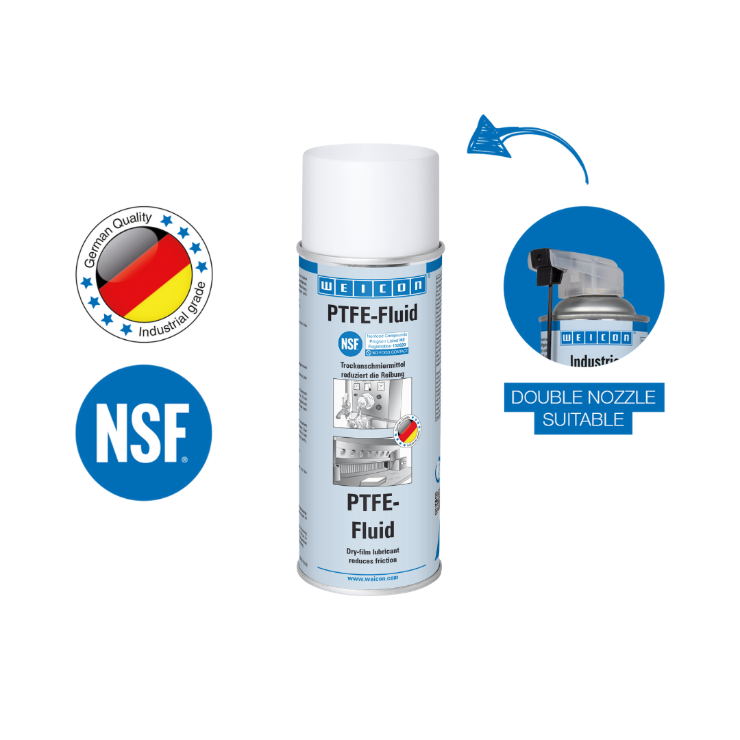PTFE-Fluid | Vetvrij droogsmeermiddel voor de voedingssector NSF H2