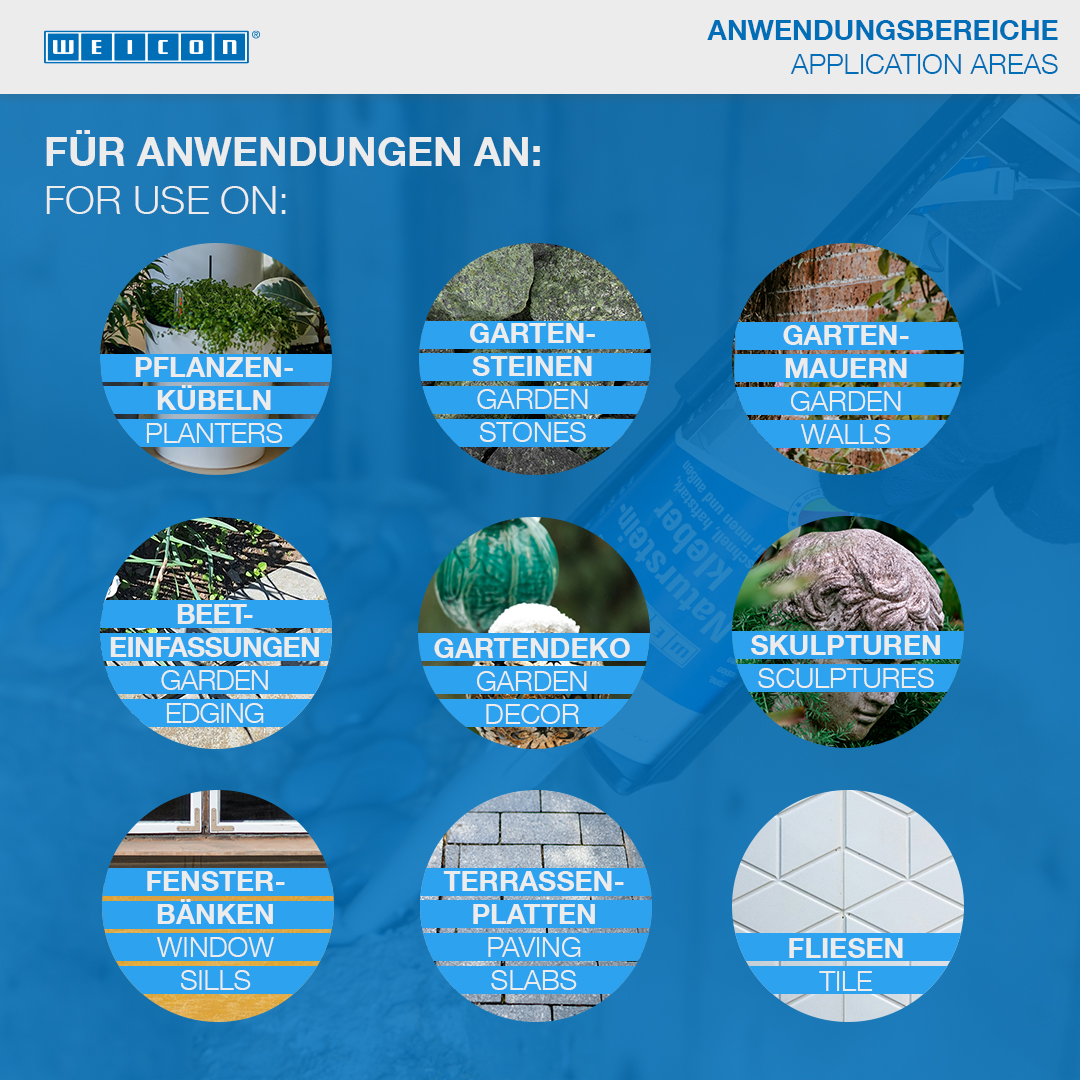 WEICON Natuursteenlijm | voor de installatie van natuursteen, steen en keramiek