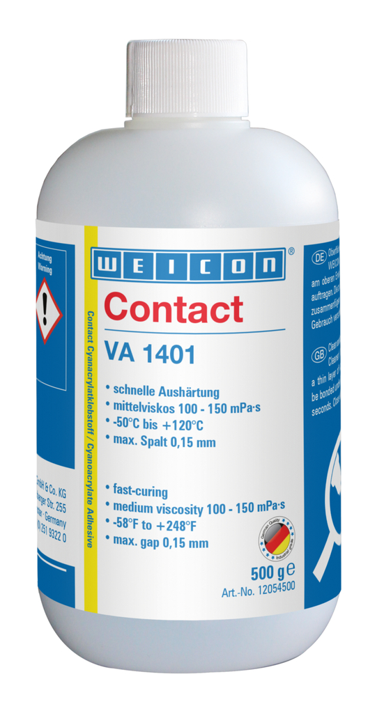 VA 1401 Cyanoacrylaatlijm | Superlijm voor stof, schuimrubber en elastomeren met grote poriën