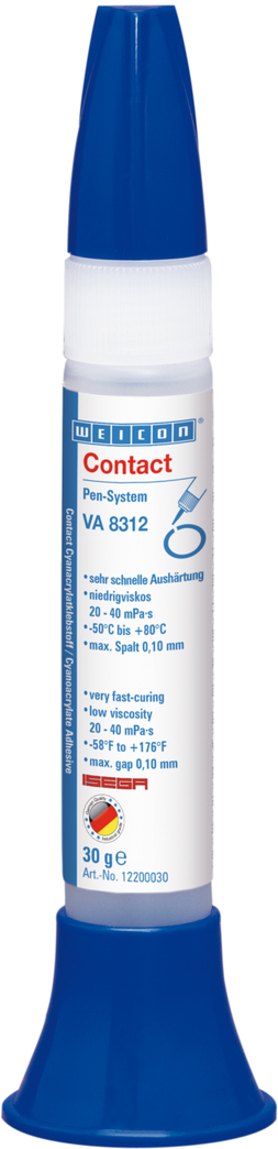 VA 8312 Cyanoacrylaatlijm | Superlijmen voor de voedingssector en EPDM-elastomeren en rubber VA 8312 Cyanoacrylaatlijm | Superlijmen voor de voedingssector en EPDM-elastomeren en rubber