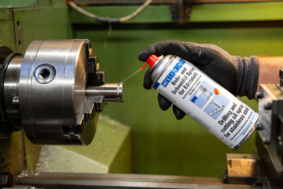 WEICON Boor- en snijolie spray voor RVS | High-Performance smeermiddel voor metaalbewerking