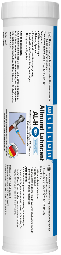 AL-H Hoogwaardig vet | Voedselveilig hogetemperatuurvet