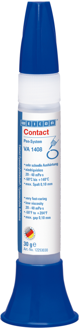 VA 1408 Cyanoacrylaatlijm | vochtbestendige, viskeuze snellijm met lage viscositeit VA 1408 Cyanoacrylaatlijm | vochtbestendige, viskeuze snellijm met lage viscositeit